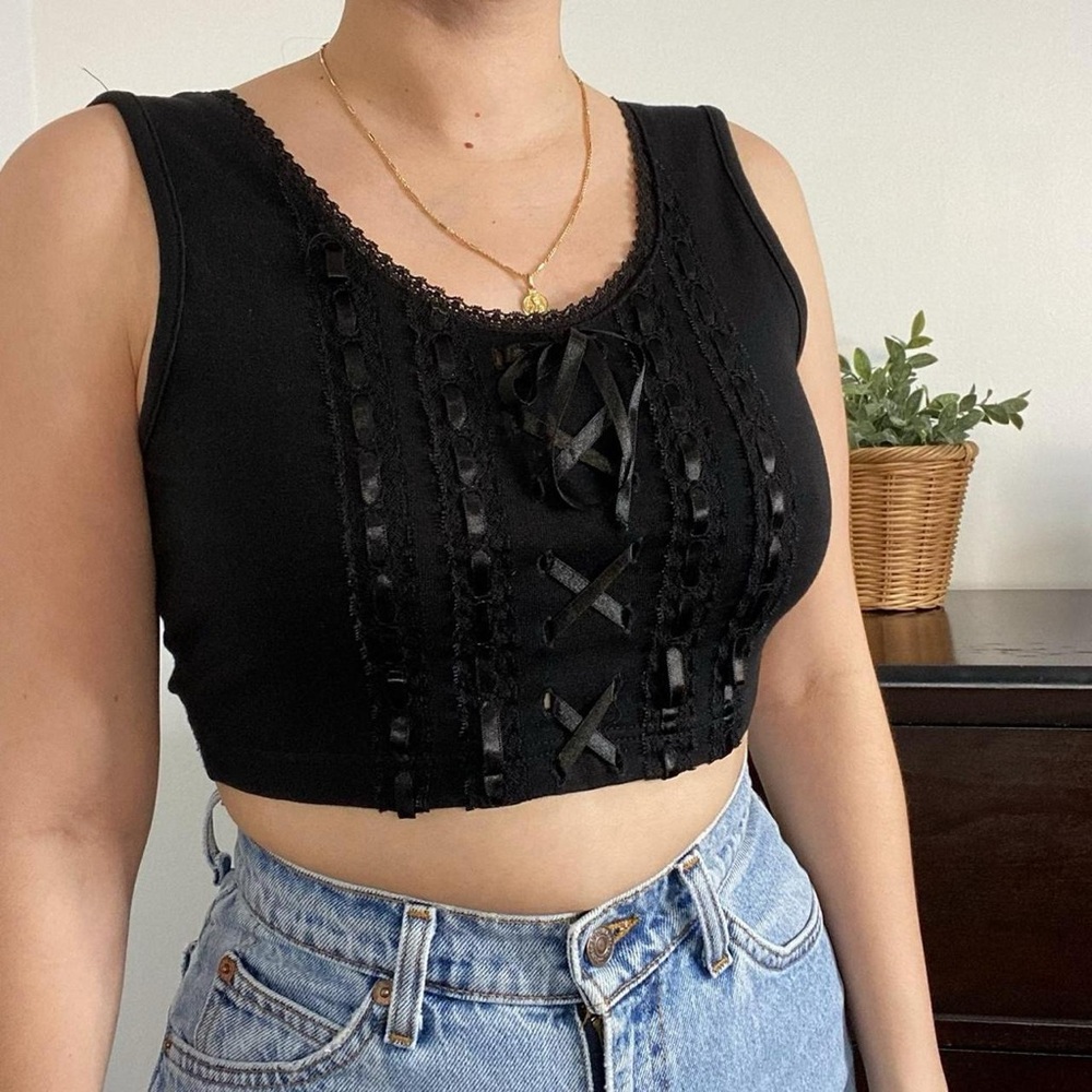 Vintage 90s grunge crop tank top